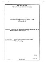 Nghiên cứu thiết kế và lập quy trình công nghệ chế tạo máy rải bê tông xi măng với chiều rộng rải 2-6 m