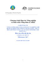 Báo cáo nghiên cứu nông nghiệp 