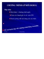 Bài giảng chương trình gỡ rối debug