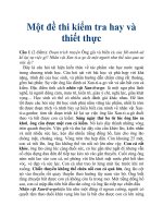 Một đề thi kiểm tra hay và thiết thực docx