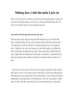 Những lưu ý khi thi môn Lịch sử doc