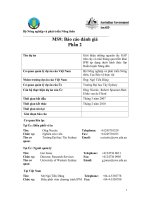 Báo cáo nghiên cứu nông nghiệp 