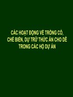 Báo cáo nghiên cứu nông nghiệp 