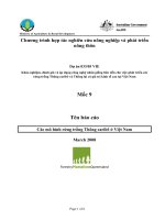 Báo cáo nghiên cứu nông nghiệp 