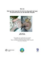 Báo cáo nghiên cứu nông nghiệp 