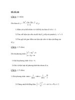 Đề thi tốt nghiệp THPT môn toán_Đề số 104 docx