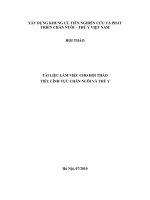 XÂY DỰNG KHUNG ƯU TIÊN NGHIÊN CỨU VÀ PHÁT TRIỂN CHĂN NUÔI – THÚ Y VIỆT NAM doc