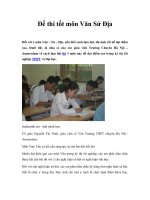 Để thi tốt môn Văn Sử Địa ppt