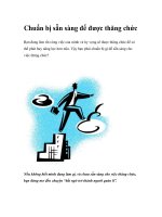 Chuẩn bị sẵn sàng để được thăng chức pptx