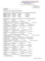 Đề thi thử tuyển sinh đại học 2011 môn Anh văn khối D-Đề 23 pptx
