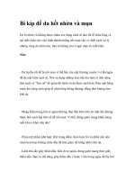 Bí kíp để da hết nhờn và mụn docx