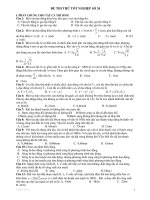 ĐỀ THI THỬ TỐT NGHIỆP SỐ 26 ppt