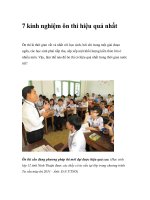 7 kinh nghiệm ôn thi hiệu quả nhất pdf