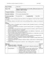 Báo cáo nghiên cứu nông nghiệp 