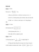 Đề thi tốt nghiệp THPT môn toán_Đề số 103 potx