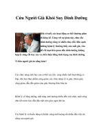 Cứu Người Già Khỏi Suy Dinh Dưỡng ppt