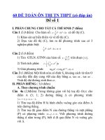 60 ĐỀ TOÁN ÔN THI TN THPT (có đáp án) Đề số 01 pdf