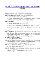 60 ĐỀ TOÁN ÔN THI TN THPT (có đáp án) Đề số 5 pdf