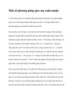 Một số phương pháp gieo mạ xuân muộn doc