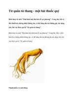 Tứ quân tử thang - một bài thuốc quý pot