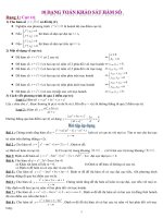 10 dạng đặc trưng cho toán khảo sát hàm sô