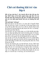 Chớ coi thường khi trẻ vào lớp 6 docx