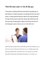 Thời tiết mùa xuân và vấn đề đột quỵ potx