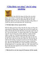 “Chìa khóa vạn năng” cho kỹ năng speaking pptx