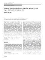 Báo cáo hóa học: 