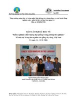 Báo cáo nghiên cứu nông nghiệp 