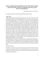 Báo cáo nghiên cứu nông nghiệp 