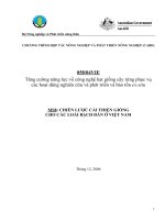 Báo cáo nghiên cứu nông nghiệp 