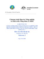 Báo cáo nghiên cứu nông nghiệp 