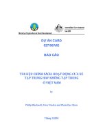 TÀI LIỆU CHÍNH SÁCH: HOẠT ĐỘNG CƯA XẺ TẬP TRUNG HAY KHÔNG TẬP TRUNG Ở VIỆT NAM doc