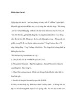 Khắc phục Out nét doc