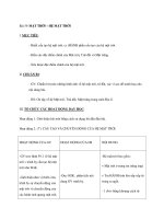 Bài 59. MẶT TRỜI – HỆ MẶT TRỜI pptx