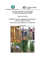 Báo cáo nghiên cứu nông nghiệp 