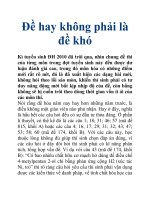 Đề hay không phải là đề khó docx