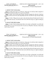 Đề kiểm tra chất lượng ôn thi đại học lần 3 năm 2012 môn lịch sử - THPT Quỳnh Lưu 1 doc