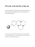 Để ôn tập và thi môn Hóa có hiệu quả pdf
