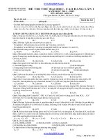 ĐỀ THI THỬ ĐẠI HỌC- CAO ĐẲNG LẦN I NĂM 2012 THPT NGÔ SĨ LIÊN_ Mã đề thi 322 pdf