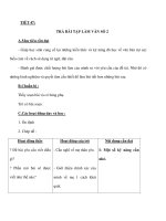 TIẾT 47: TRẢ BÀI TẬP LÀM VĂN SỐ 2 pot