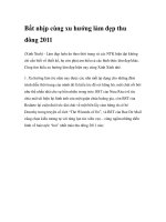 Bắt nhịp cùng xu hướng làm đẹp thu đông 2011 pptx