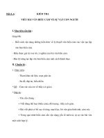 Tiết 5, 6 :KIỂM TRA VIẾT BÀI VĂN BIỂU CẢM VỀ SỰ VẬT CON NGƯỜI docx