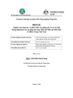 Báo cáo nghiên cứu nông nghiệp 