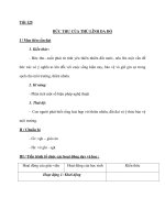 Tiết 125 BỨC THƯ CỦA THỦ LĨNH DA ĐỎ I / Mục tiêu cần đạt 1. Kiến thức: - docx