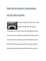 Hướng dẫn sắp đặt và bố trí khi tổ chức sự kiện truyền thông