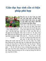 Giáo dục học sinh cần có biện pháp phù hợp potx