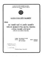 Nghiên cứu thiết kế và điều khiển tối ưu robot ứng dụng trong công nghệ lắp ráp (tối ưu tác động nhanh)