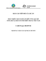 Báo cáo nghiên cứu nông nghiệp 